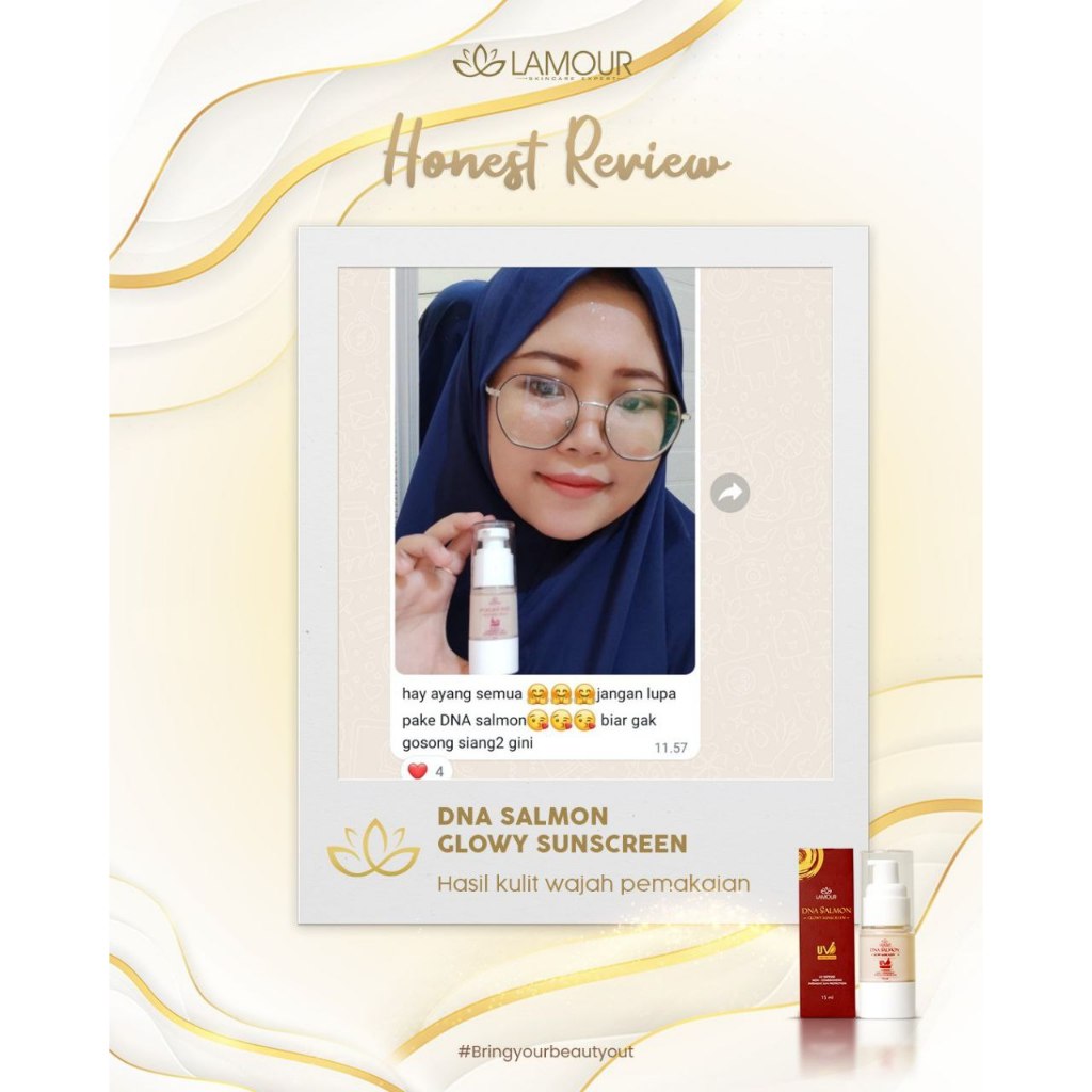 Jual DNA Salmon Glowy Sunscreen/Sunscreen SPF 50++/Suncreen Wajah ...