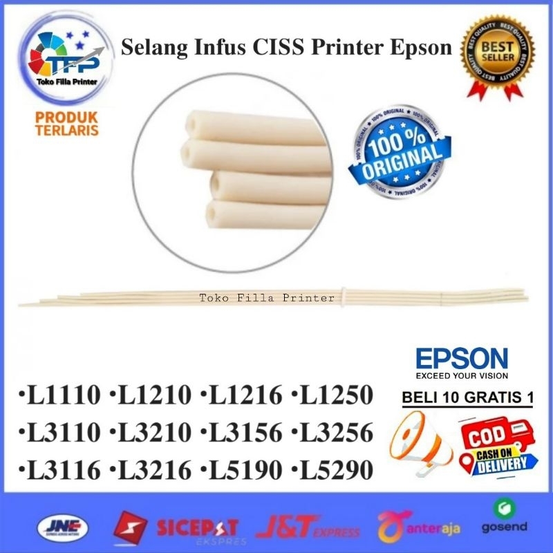 Jual Selang Infus Ciss Printer Epson L1110 L1210 L1216 L1250 L3110 L3210 L3156 L3256 L3116 L3216 9098