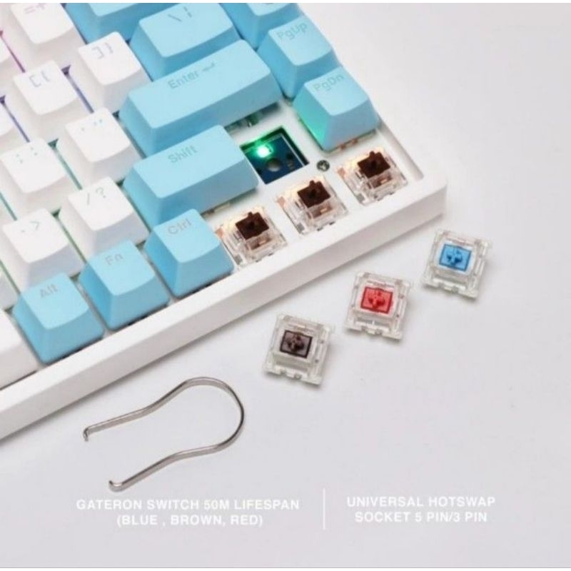 Jual Rexus DAXA M84 Classic Mechanical Keyboard | Shopee Indonesia