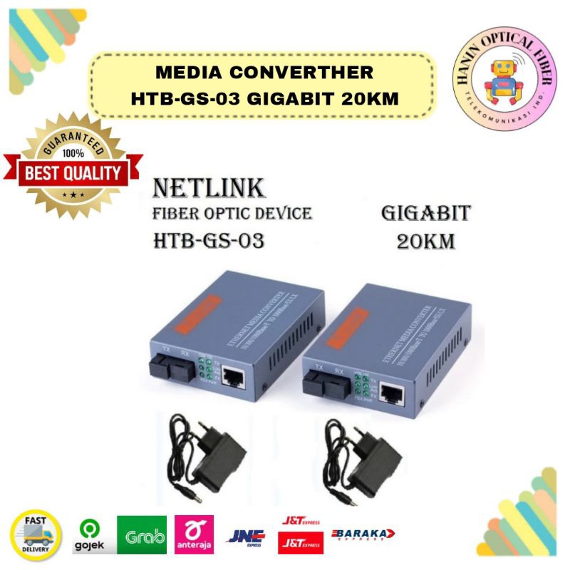 Jual MEDIA CONVERTER HTB-GS-03 GIGABYTE 20KM | Shopee Indonesia
