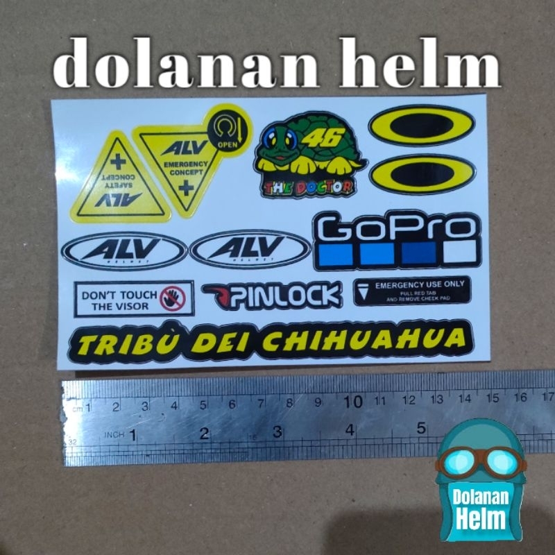 Jual Sticker Stiker Visor Kaca Helm ALV Ultron / Pro / Genesis | Shopee ...