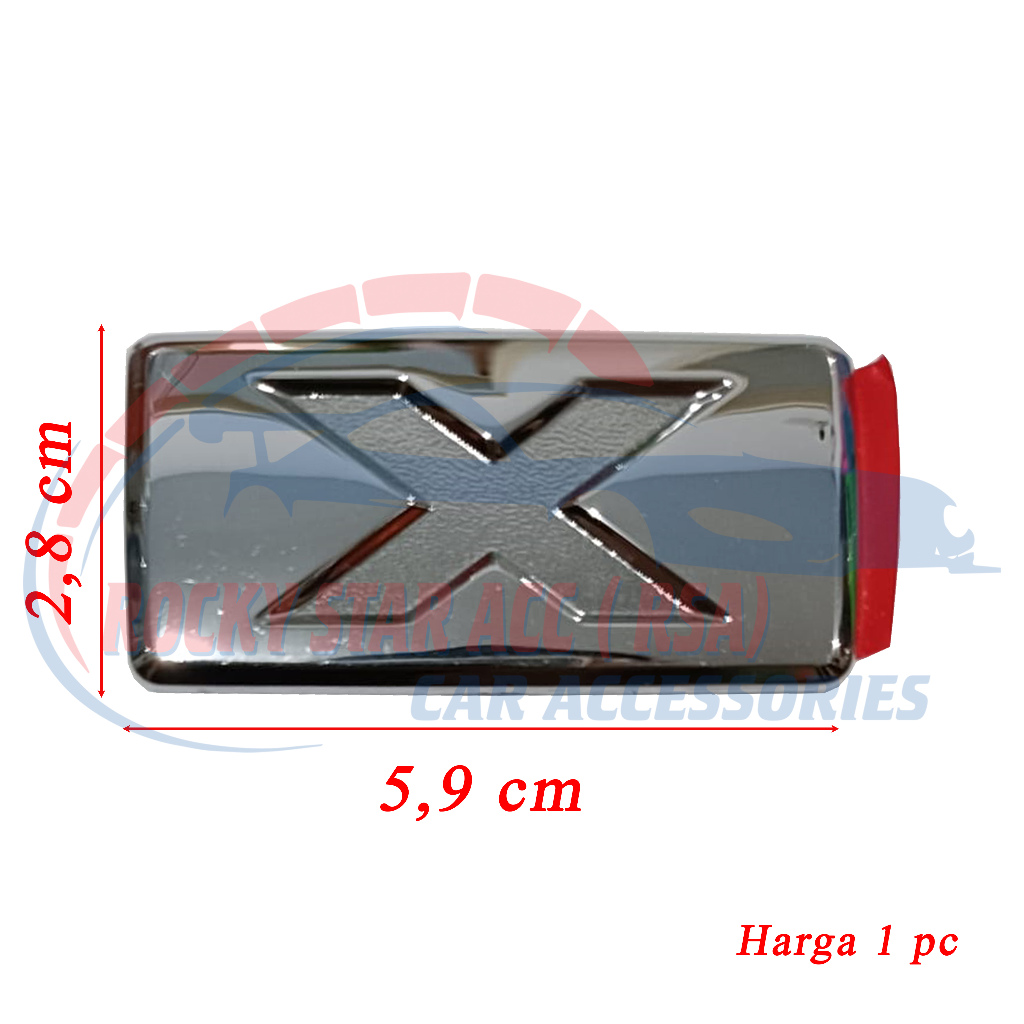 Jual Emblem Type X Original Mobil Daihatsu Xenia Ayla Sigra Terios ...