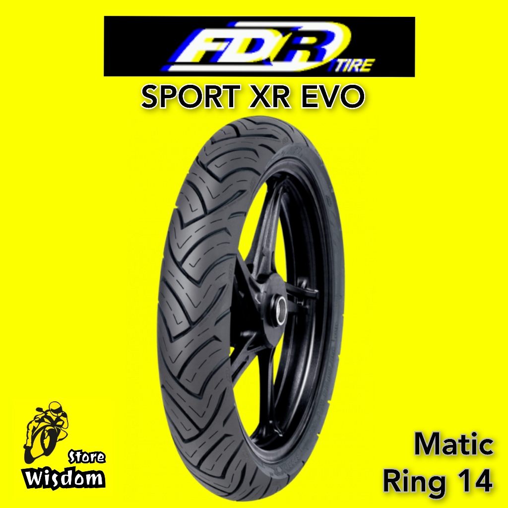 Jual BAN MOTOR FDR Sport XR EVO Ring 14 Tubeless ukuran 80 90 100 110 ...