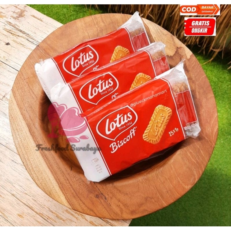 Jual Lotus Biscoff Biskuit rasa caramel isi 25pcs dan 50pcs | Shopee ...