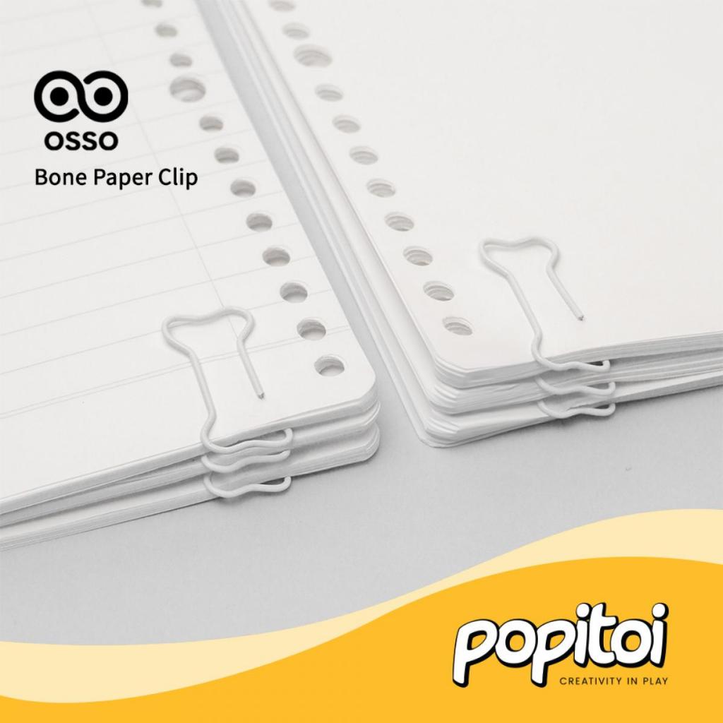 Jual OSSO Bone Paper Clip Klip Kertas Tulang Penjepit Kertas Putih ...