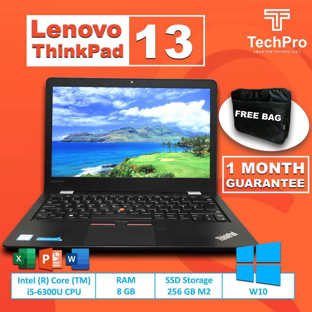 Jual Orignal Laptop Lenovo Thinkpad 13 Ci5 Gen 6Th (Ram 8GB SSD 256GB ...