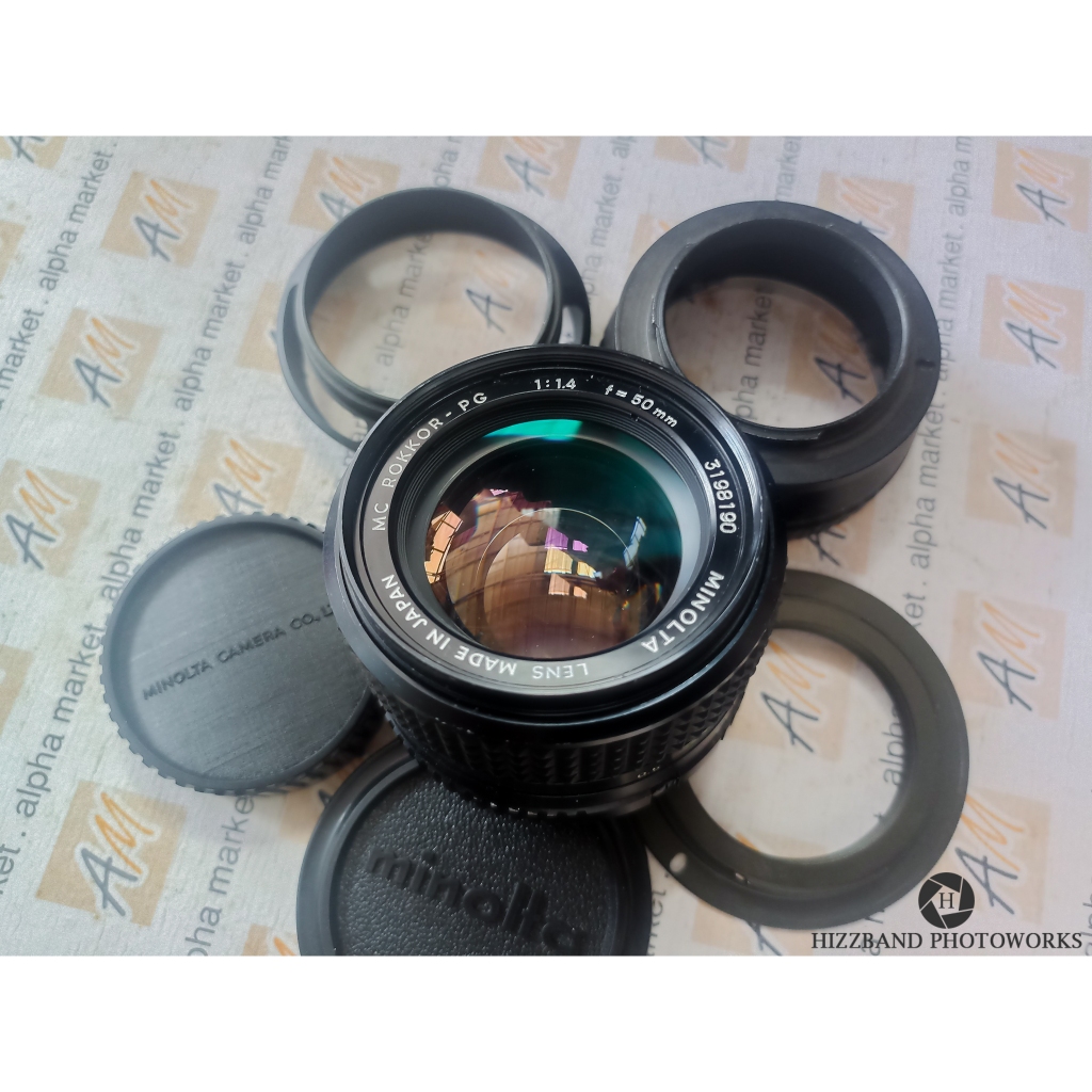 Jual MULUS Lensa Manual Fix Minolta MC Rokkor-PG 50mm f1.4