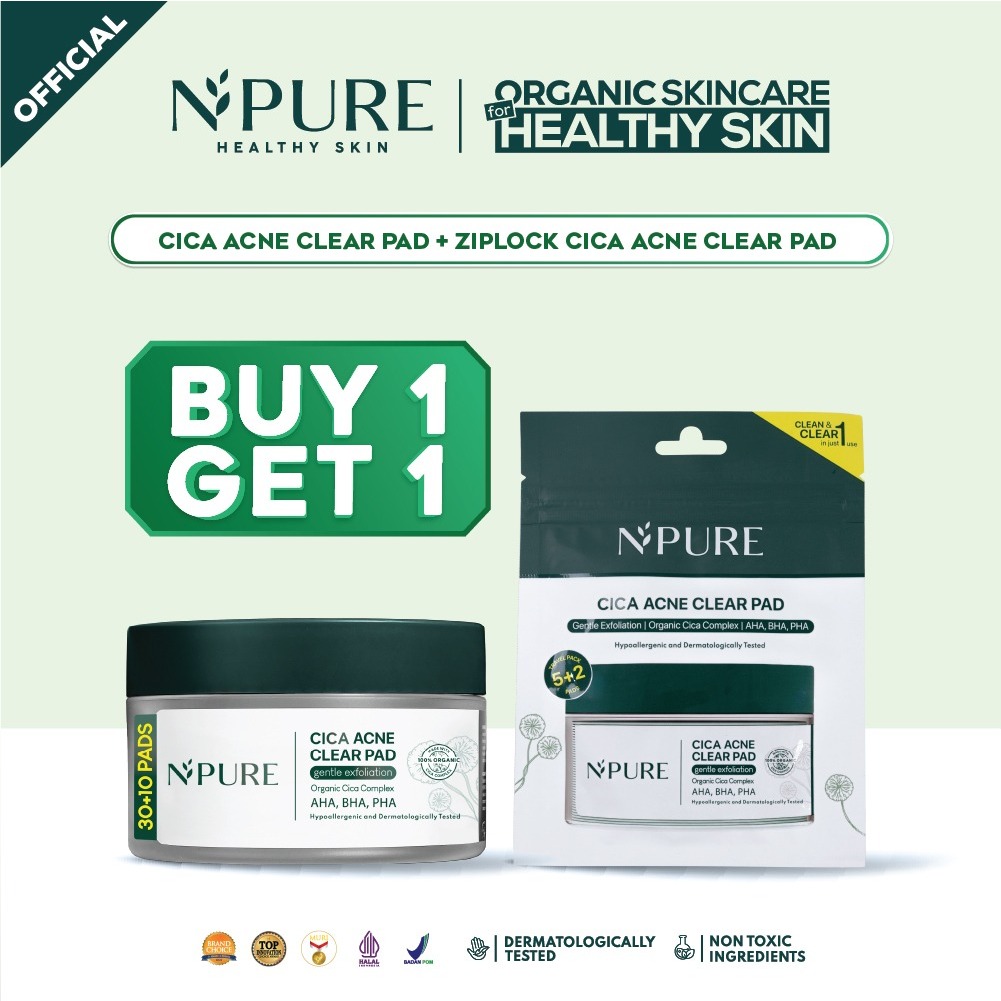 Jual Npure cica clear pad / N'pure peeling kapas wajah / LICORICE