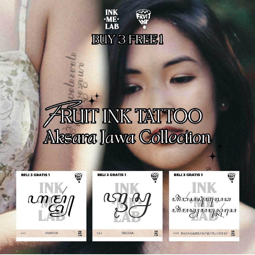 Jual FRUIT INK TATTO AKSARA JAWA COLLECTION | Shopee Indonesia