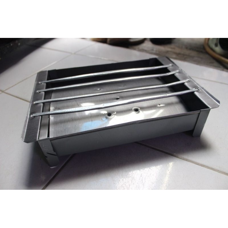 Jual BESI tempat bakar sate ikan sosis ayam ukuran kecil griller ...