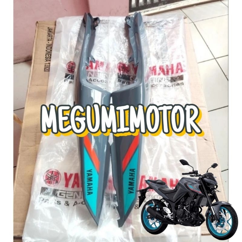 Jual COVER BODY BELAKANG KANAN KIRI YAMAHA MT 25 NEW PASTEL DARK GRAY