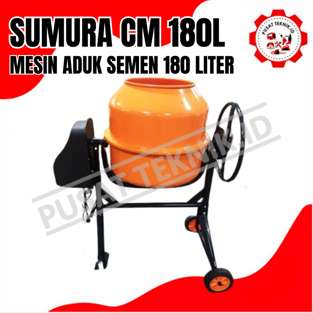 Jual MESIN MOLEN SUMURA 180L MINI ELECTRIC CONCRETE MIXER 180L SUMURA ...