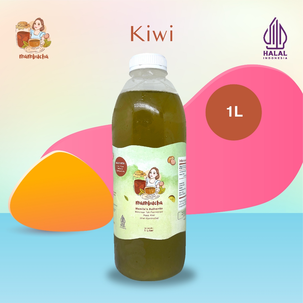 Jual Kombucha Fruity Kiwi Mambucha 1Lt Shopee Indonesia