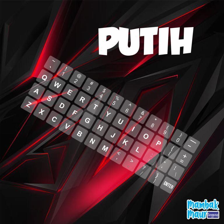 Jual STIKER KEYBOARD TRANSPARAN BENING LAYOUT ENGLISH BAHAN VINYL ...