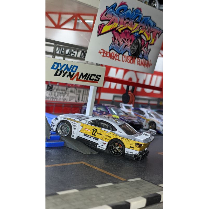 Jual hot wheels lbwk s15 custom garasi drift | Shopee Indonesia