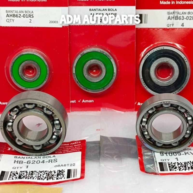 Jual BEARING RASIO GEAR BOX GARDAN K44 SET 5PCH BEAT POP BEAT ESP BEAT ...