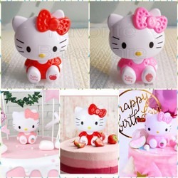 Jual Mka Pajangan Kue Ulang Tahun Desain Hello Kitty Hiasan