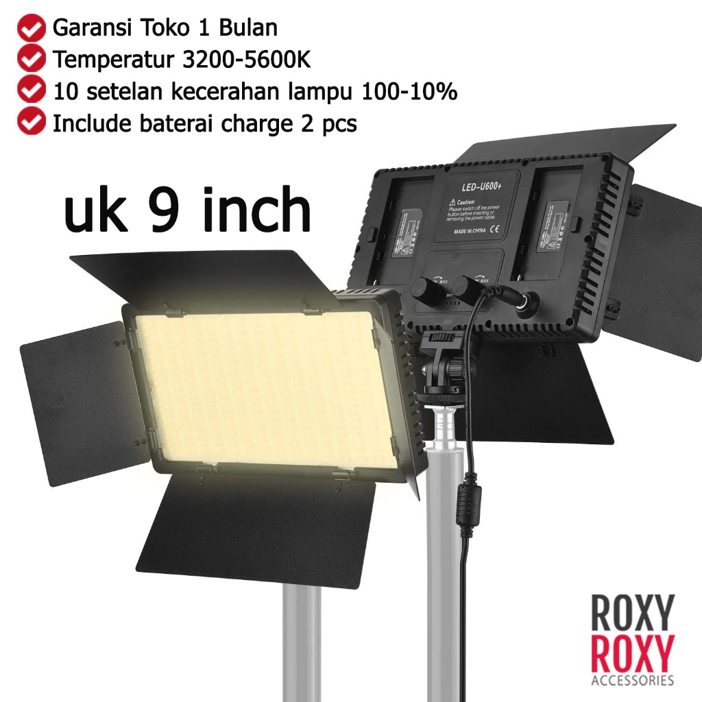 Jual Lampu LED Pro Light 600 Lampu Sorot Lighting Studio + Tripod Lampu