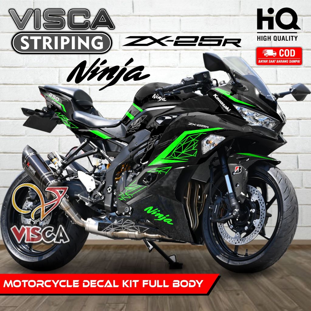 Jual Decal Ninja ZX 25R Full Body - Stiker Motor ZX25R Full Body ...