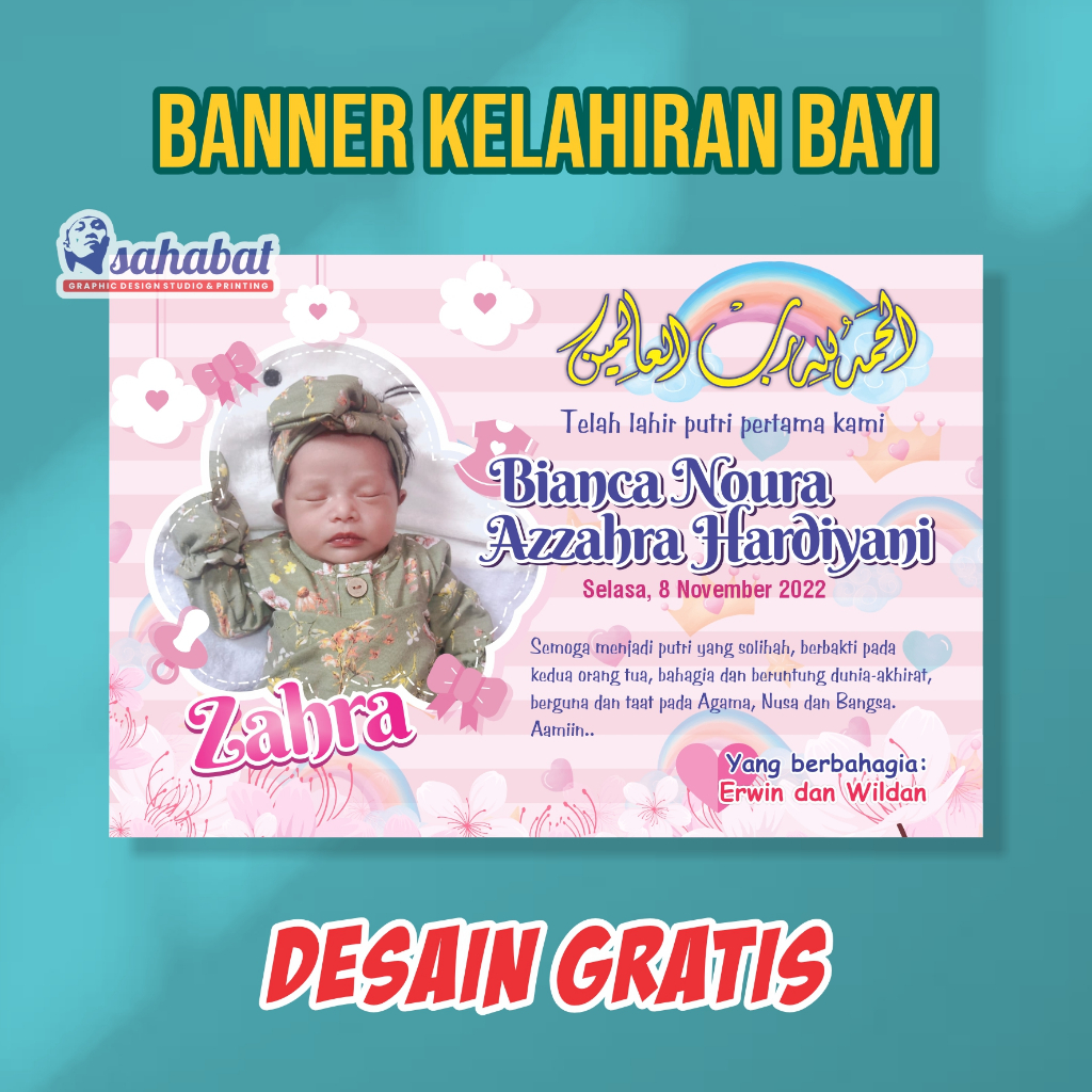 Jual Spanduk   Banner   Banner Bayi   Spanduk Kelahiran Anak - Murah 