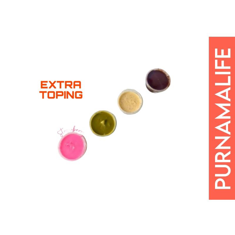 Jual EXTRA TOPPING COKLAT STRAWBERRY GREEN TEA TIRAMISU TARO | Shopee ...