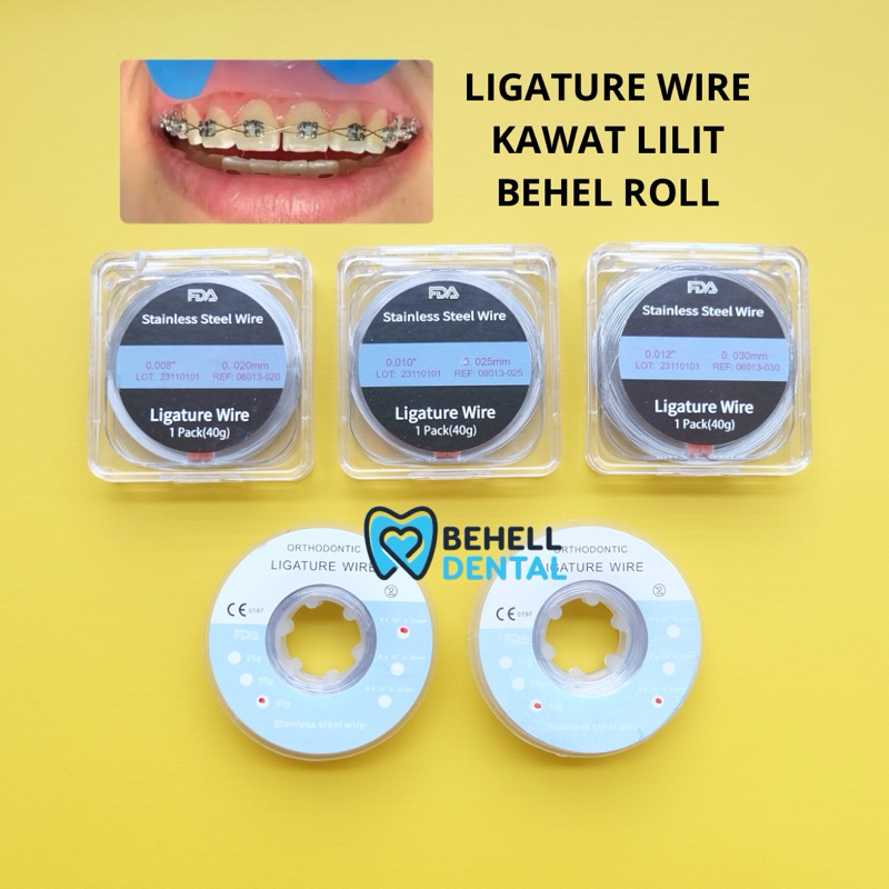 Jual 1 ROLL KAWAT LILIT BEHEL LIGATURE WIRE ORTHO Kawat Ligatur