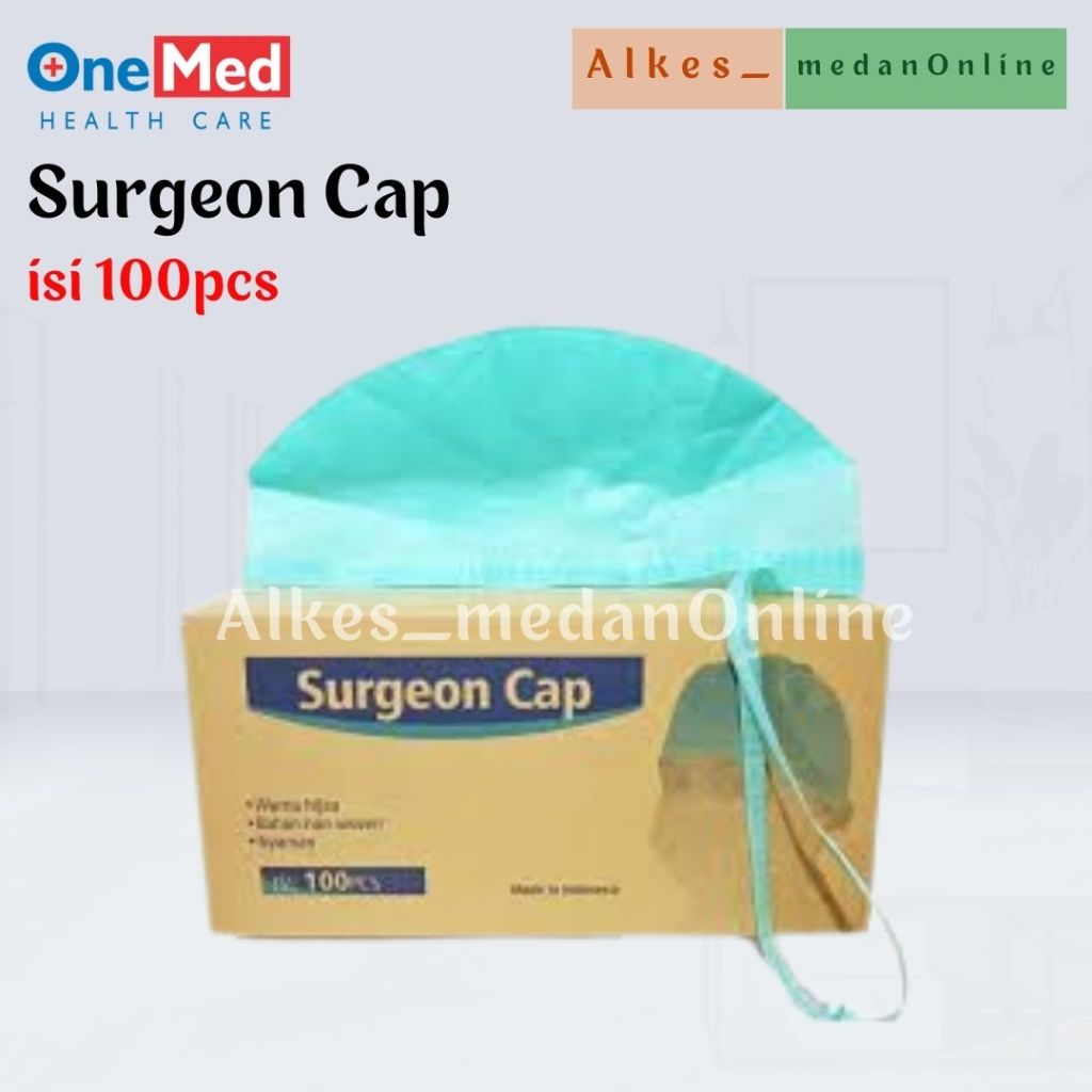 Jual ONEMED l Sterile Surgeon Cap l Topi Operasi Steril Isi 100 Pcs ...