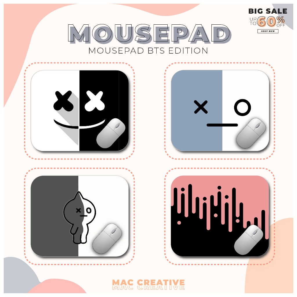 Jual [ MAC ] MOUSEPAD BTS - ALAS MOUSE BTS - MOUSEPAD UKURAN BESAR ...