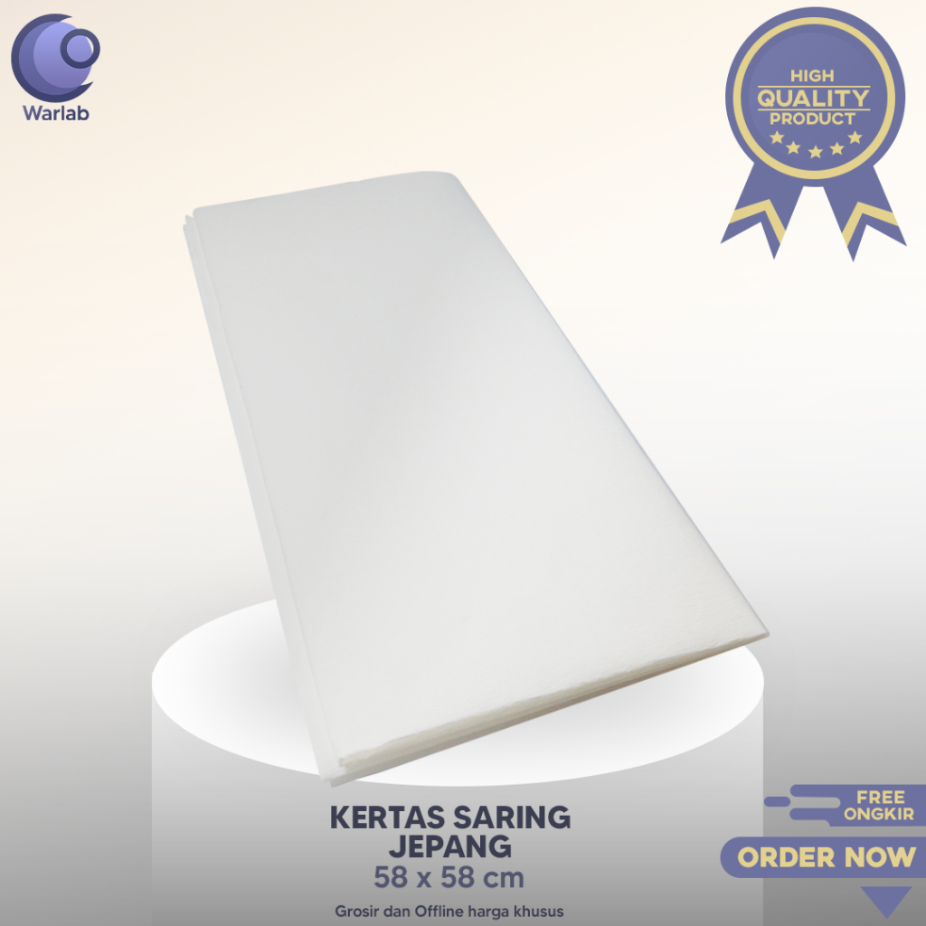 Jual Kertas Saring Jepang Kasar 58 x 58 cm / Kertas Saring Kasar ...