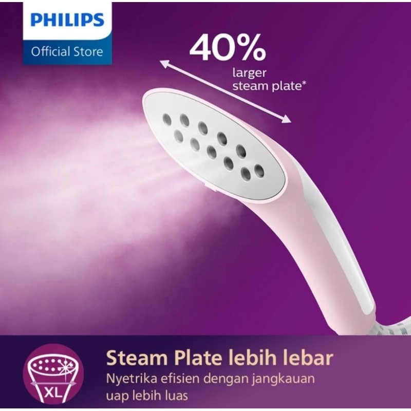 Jual Philips Stand Steamer GC485/40 - Pastel Pink - Philips Steam Iron ...