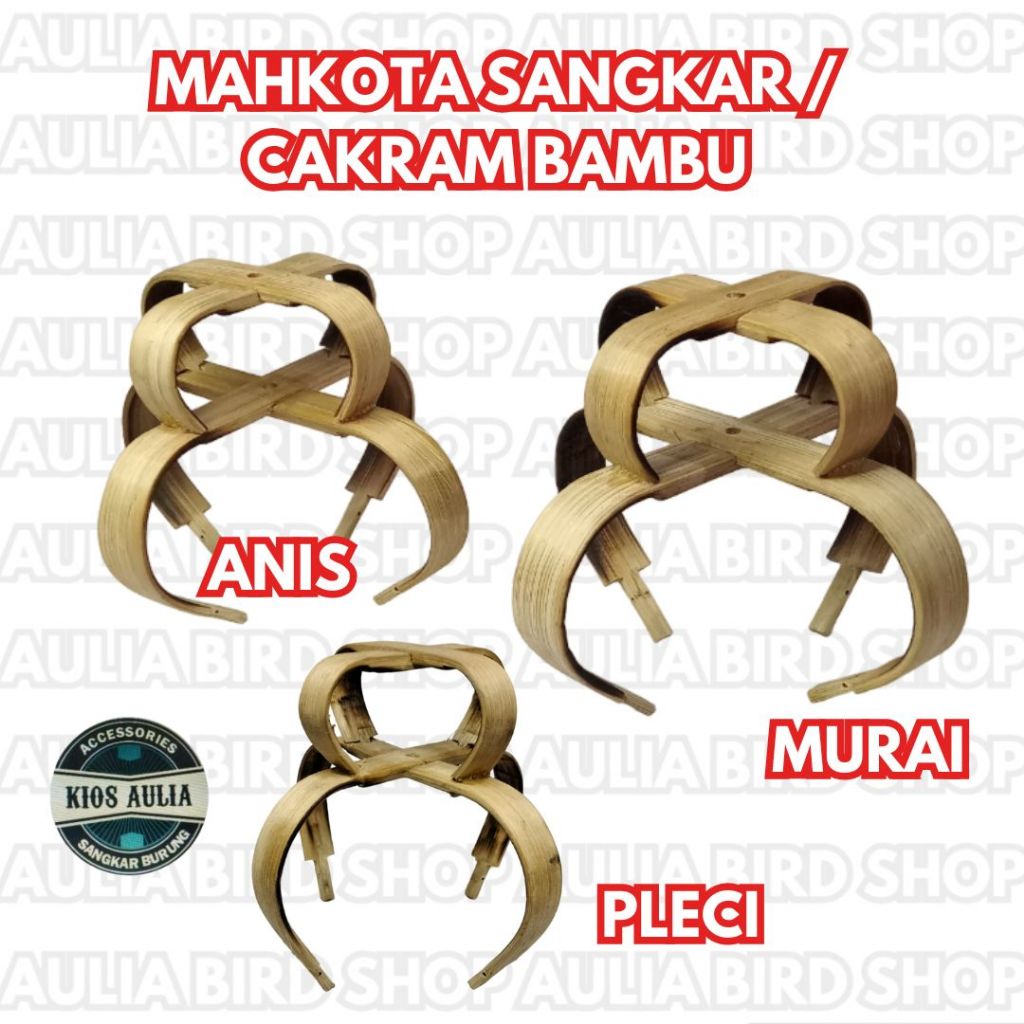 Jual Mahkota Sangkar Cakram Bambu Murai Anis Pleci Wambi Shopee Indonesia