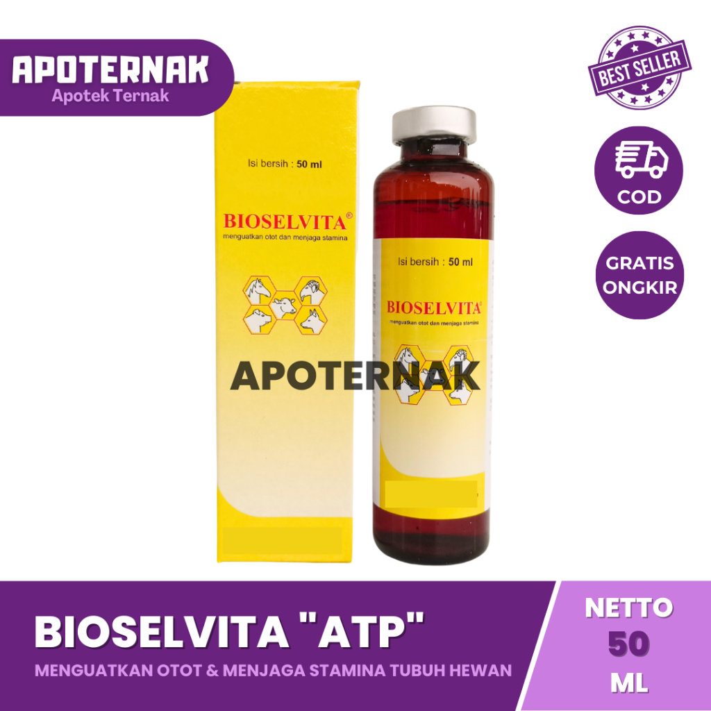 Jual BIOSELVITA 50 mL | Injeksi ATP Menguatkan Otot dan Menjaga Stamina ...