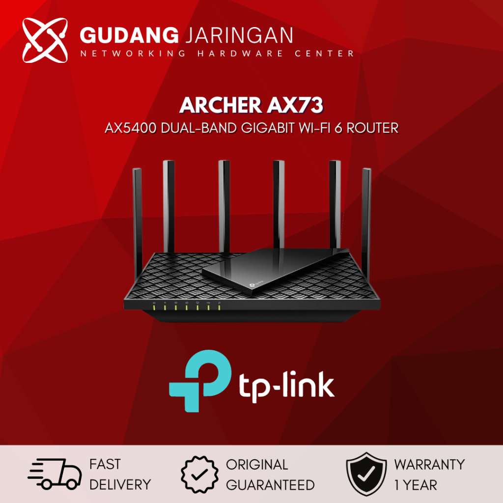 Jual TP-Link Archer AX73 AX5400 Dual-Band Gigabit Wi-Fi 6 Router TPLINK ...