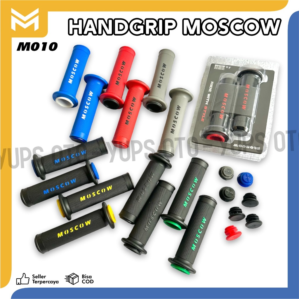 Jual New Grip Moscow Handgrip Original Set Handle Tangan Motor Lembut Sarung Gas Karet Tebal