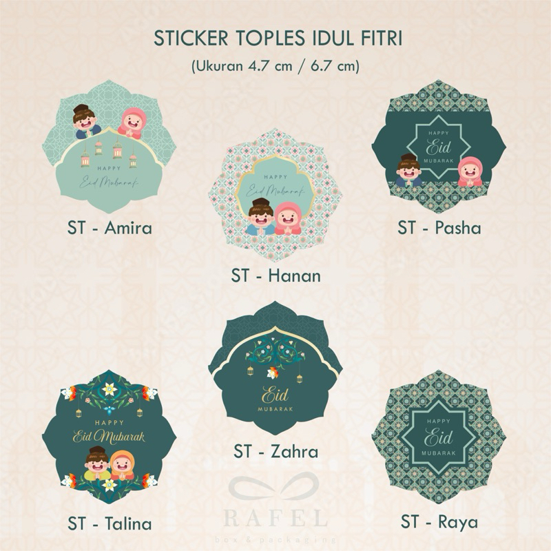 Jual 25 Pcs Sticker dan Belt Toples Idul Fitri Lebaran | Shopee Indonesia