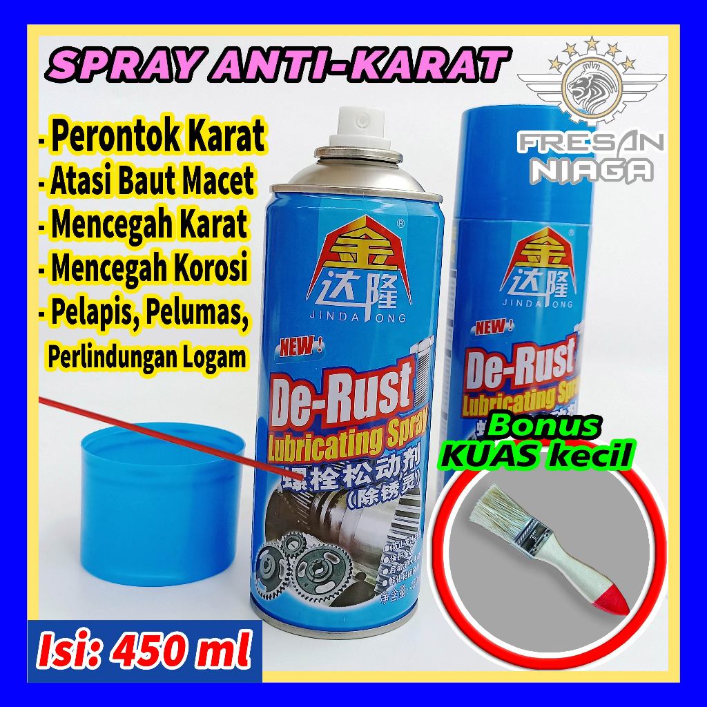 Jual Spray Anti Karat Cairan Pelumas Pembersih Karat Mencegah Karat Efektif Perontok Karat Baut 3151