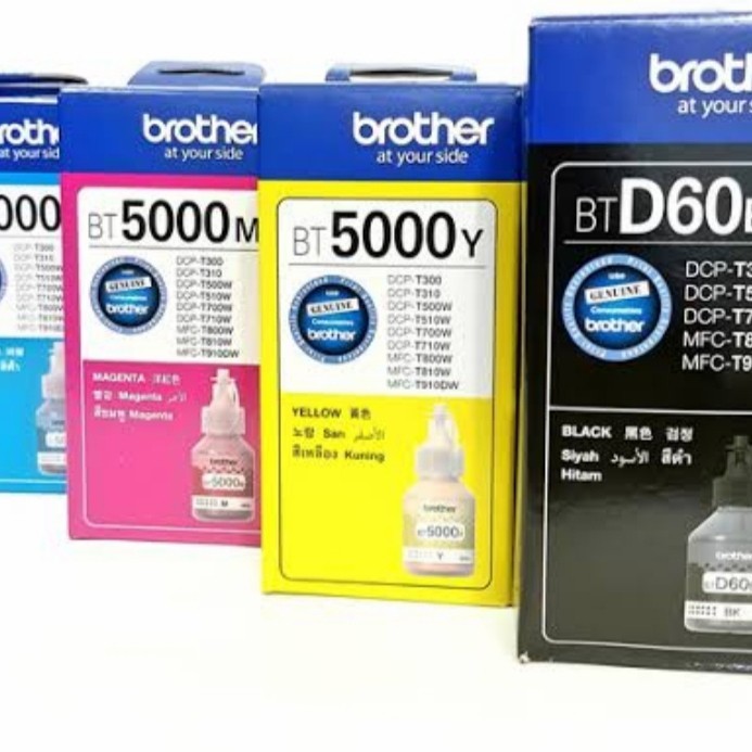 Jual TINTA BROTHER BTD60BK/BT5000 ORIGINAL T4000DW/T310/T510W/T710W ...