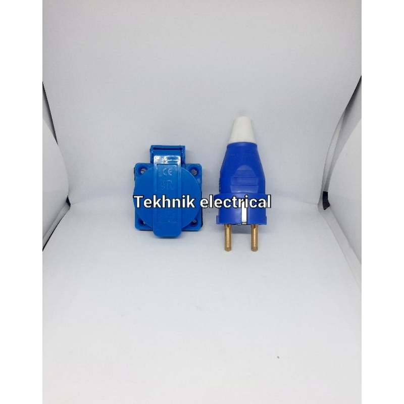 Jual Steker Stop Kontak Socket AC Terminal 2P 2 Pole Industrial Plug 1 ...
