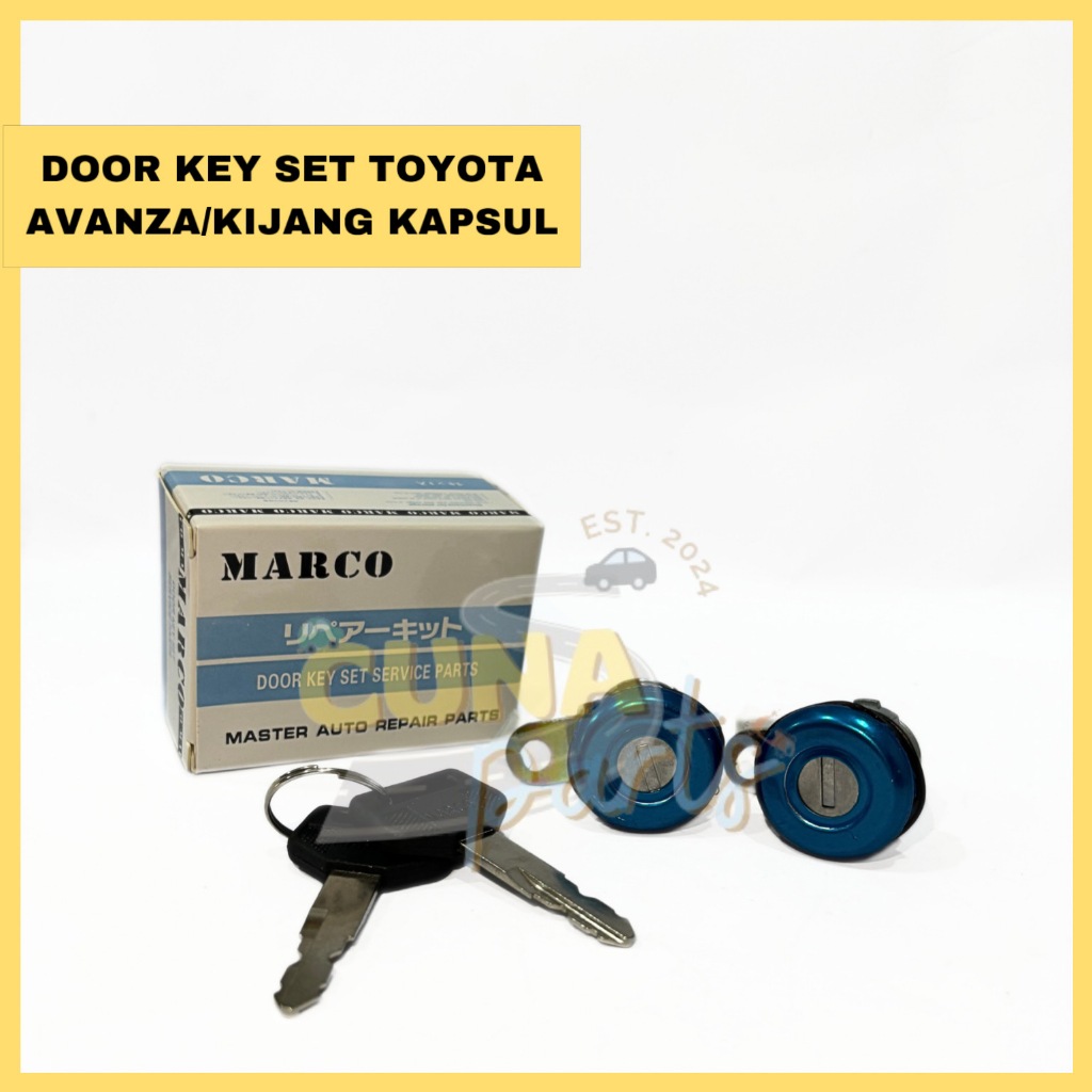 Jual Door Key Set/Kunci Pintu Mobil - Toyota Avanza/Kijang Kapsul 1 set ...