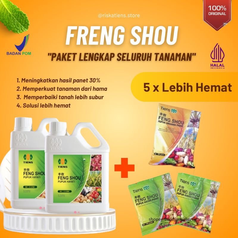 Jual Pupuk Hayati Organik Feng Shou Tiens Efektif Untuk Semua Tanaman