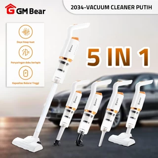 GM Bear Vacuum Cleaner 2034 - Penyedot Debu Portable Cordless Multifungsi Hisap Tungau Mobil/Rumah 5 in 1