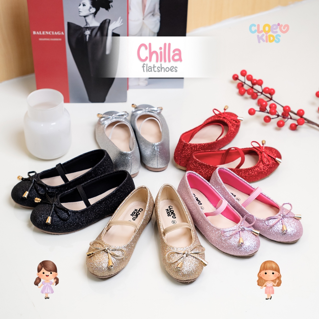 Jual CLOEVKIDS Chilla Size 22- 35 Flatshoes Sepatu Pesta Ballet