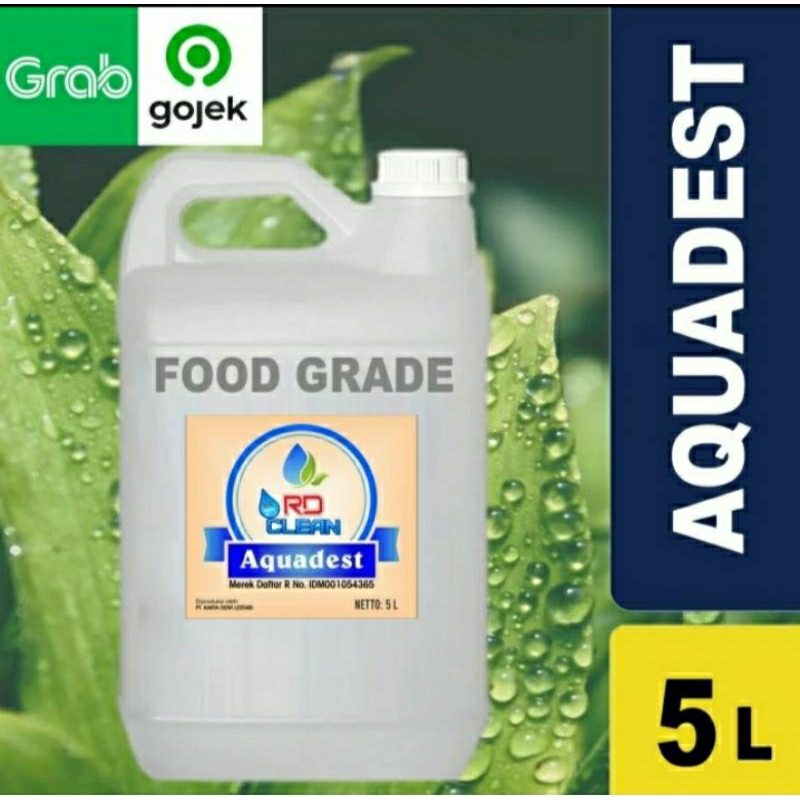 Jual Aquadest distilled Water RD Clean / air suling 5 Liter | Shopee ...