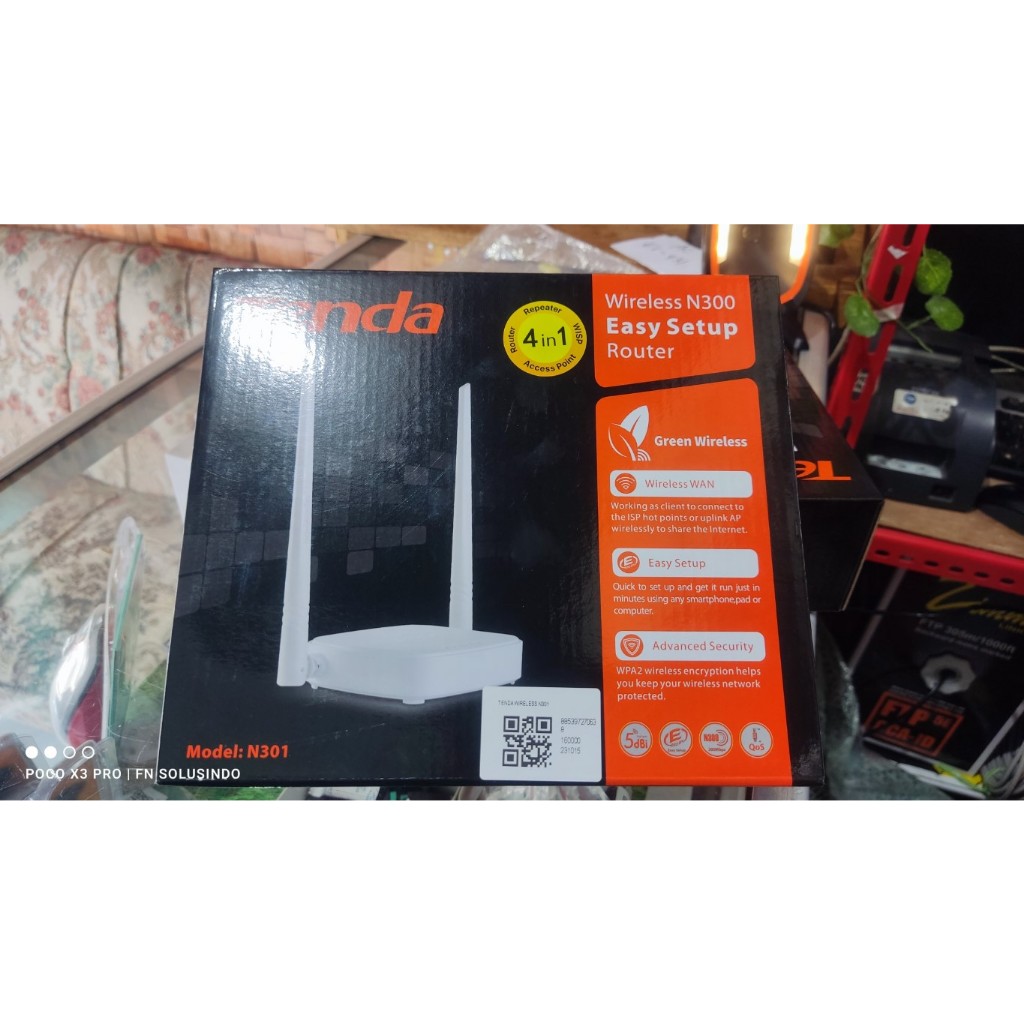 Jual Tenda N301 3 in 1 Wireless ROUTER+Access Point+EXTENDER WIFI 301 ...