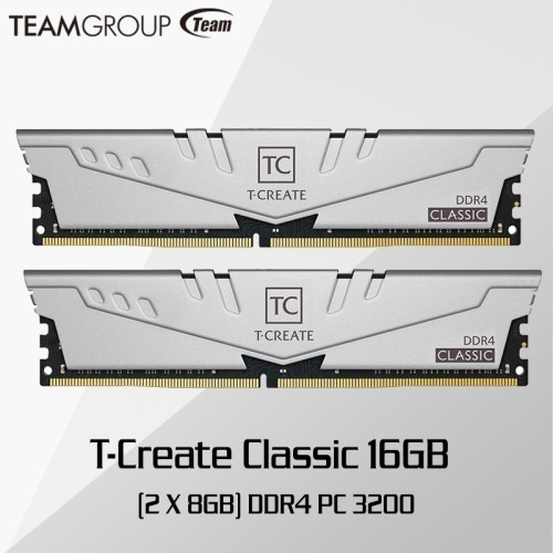 Jual MEMORY TEAM T-CREATE CLASSIC 16GB Kit (8GBX2) DDR4 3200MHz PC4 ...