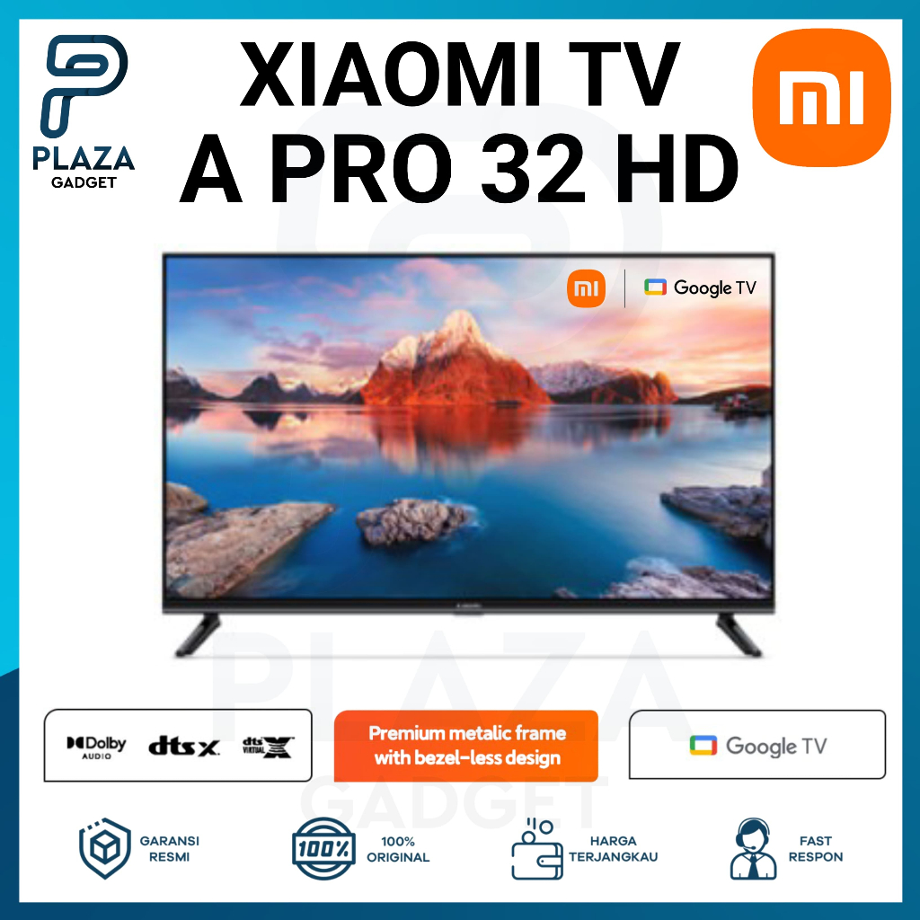 Xiaomi TV A PRO 32” Smart Tv HD | TV Xiaomi Digital TV 32 inch Smart TV  Goggle tv Garansi Resmi