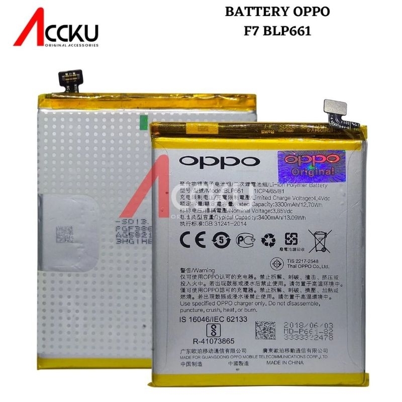 Jual Baterai Batrei Original Blp661 Hp Oppo F7 Cph1819 Cph1821 Battery Batrei Tanam Shopee 6573