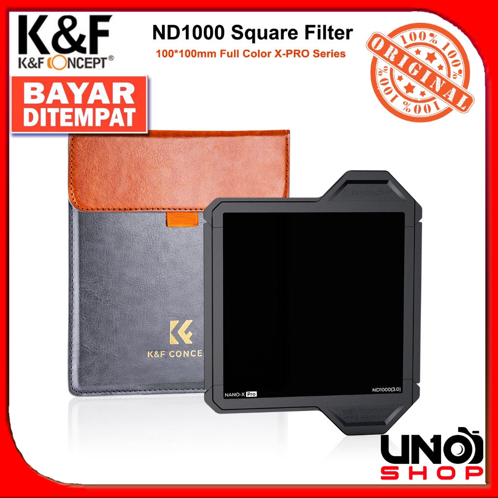 Jual K&F Concept 100x100mm Square Filter ND1000 Optic Glass XPro