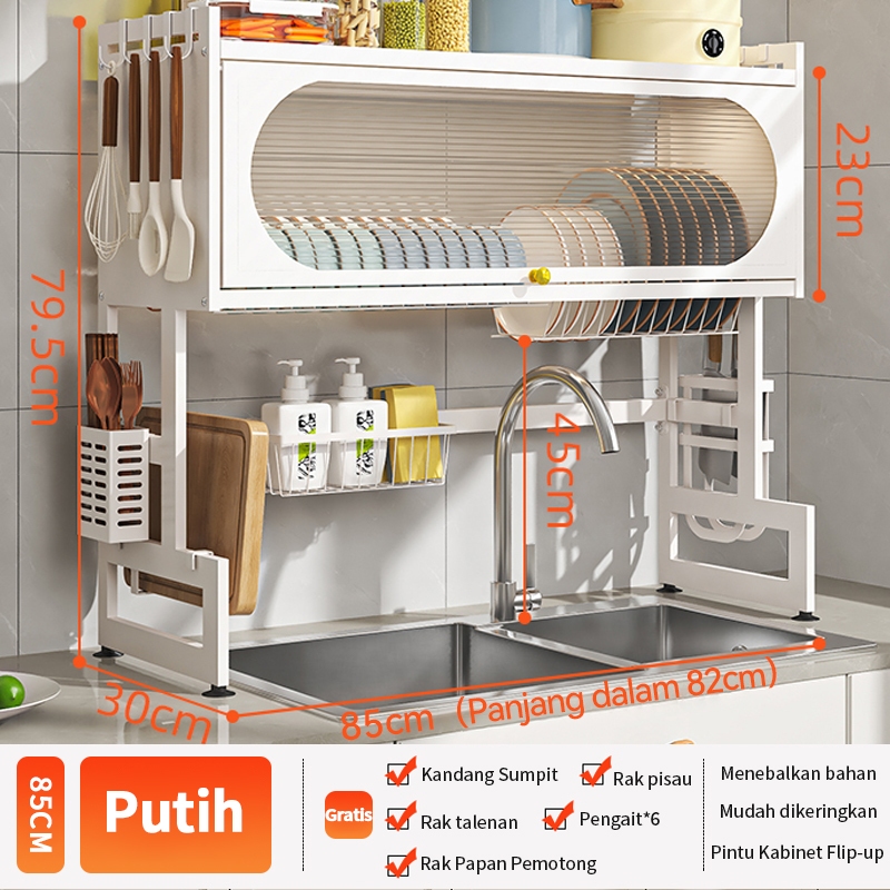 Jual Pintu Kabinet Rak Wastafel Dapur MultiFungsi Rak Piring Wastafel ...