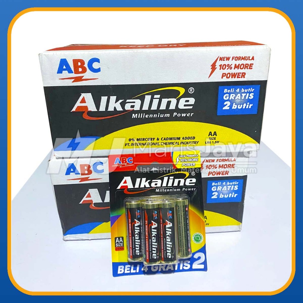 Jual Batu Baterai ABC Alkaline AA (Satuan) | Shopee Indonesia